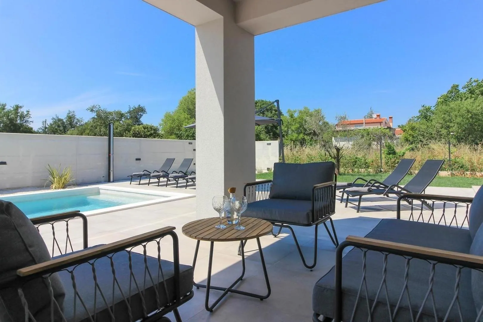Ferienhaus Mit Privatpool Fuer 8 Personen Ca 180 Qm In Loborika, Istrien Suedkueste Von Istrien Pula 0*,  Croatia